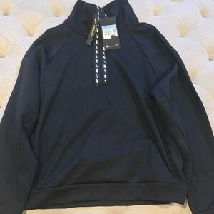 Nike Women Navy Zip-Up Sweater